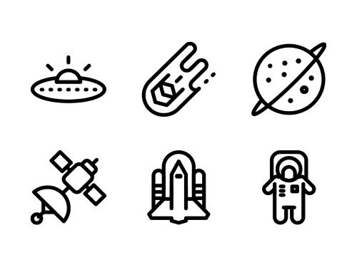 space-and-science-line-icons