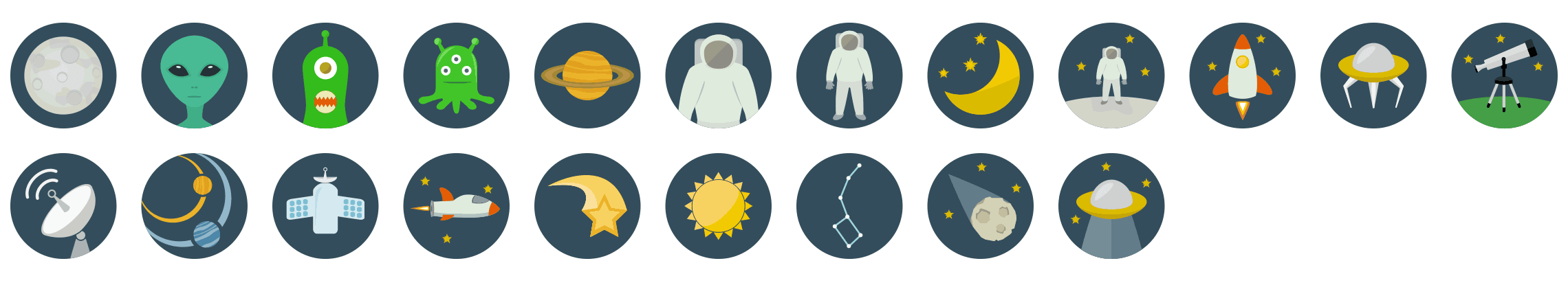 space-flat-icons-vol-1-preview