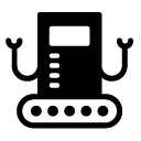 space robot glyph Icon