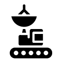 space rover glyph Icon