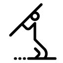 spear throwing line Icon