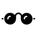 spectacles glyph Icon