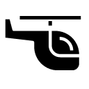 speed helicopter glyph Icon