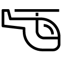 speed helicopter line Icon