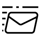 speed mail 1 line Icon