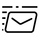 speed mail 3 line Icon