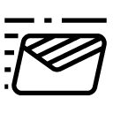 speed mail 4 line Icon