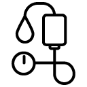 sphygmomanometer line icon