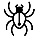 spider glyph Icon