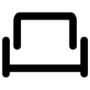 square Chair line icon