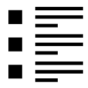 square checklist glyph Icon