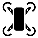 square drone glyph Icon