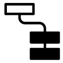 square hierarchy 1 glyph Icon