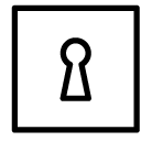 square keyhole line Icon