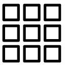 square menu four line Icon