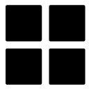 square menu two glyph Icon