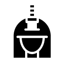 stabbed head glyph Icon