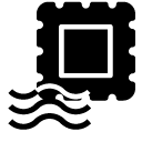 stamp postage glyph Icon