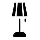 standing lamp glyph Icon