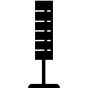 standing lamp line icon