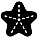 star fish 1 glyph Icon