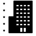 star hotel glyph Icon