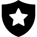 star shield glyph Icon