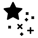 stars glyph Icon
