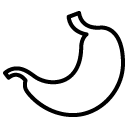 stomach line icon