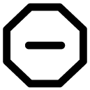 stop sign_1 line icon