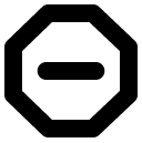stop sign_1 line icon