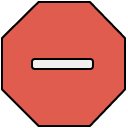 stop_3 filled outline icon