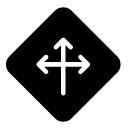 straight left right glyph Icon