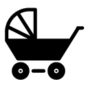 stroller glyph Icon