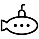submarine 1 line Icon