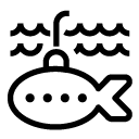 submarine line Icon