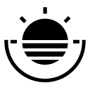 sun view glyph Icon