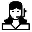 support woman glyph Icon