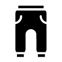 sweat pants glyph Icon