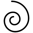 swirl glyph Icon