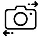 switch camera line icon