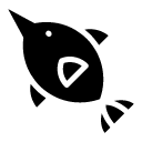 sword fish glyph Icon