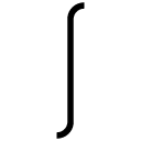 symbol 1 glyph Icon