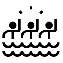 sync swimming glyph Icon