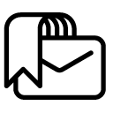 tag mail line Icon
