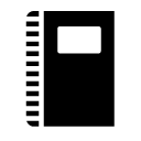 tagged notebook 1 glyph Icon