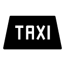 taxi glyph Icon