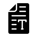 text article file glyph Icon