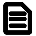 text document line icon