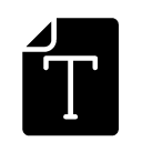 text file glyph Icon
